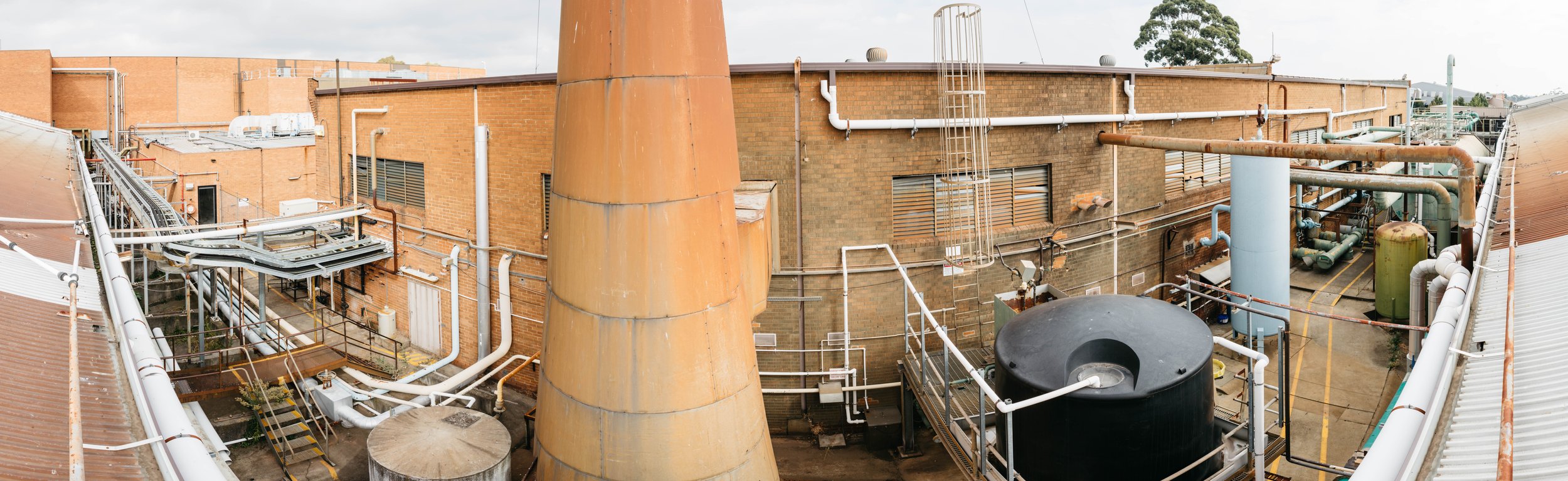 architecture, building, factory, handrail