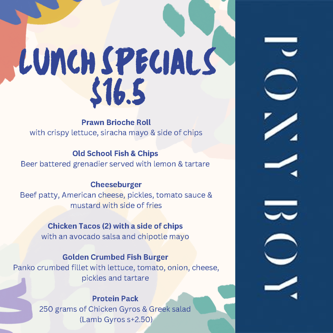 Pony Boy - Lunchtime Specials