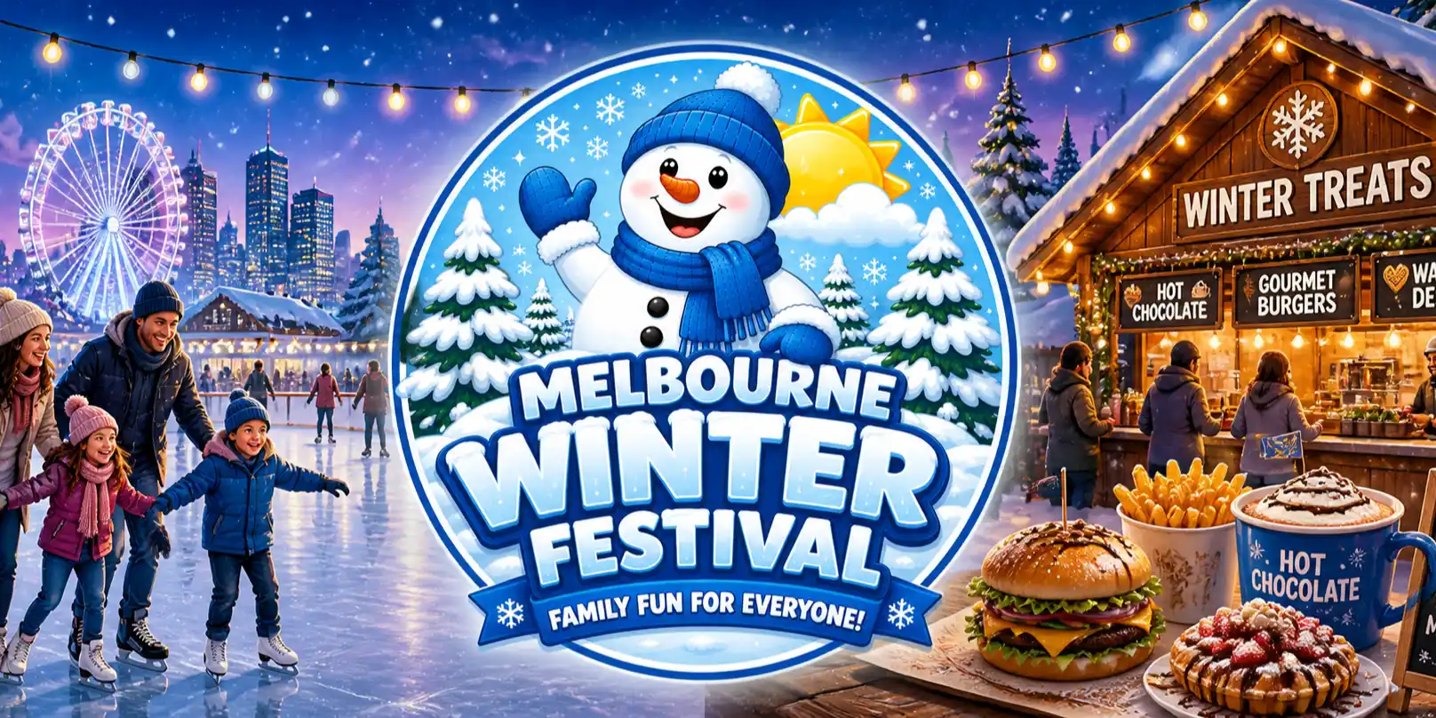 burger, food, person, hat, shoe, cup, plate, snowman, people, shop